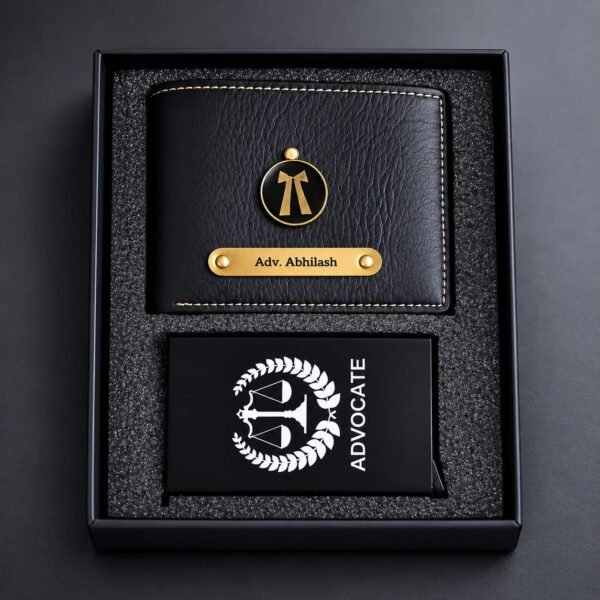 Advocate Black Wallet and Card Organiser