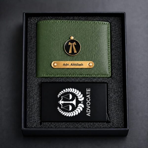 Advocate Green Wallet and Card Organiser