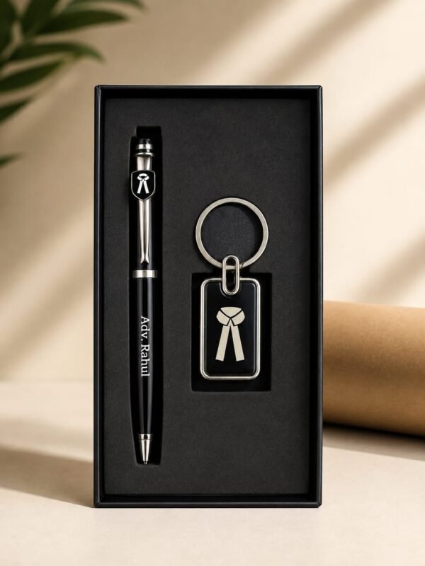 Advocate Pen & Black Keychain Combo