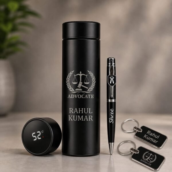 Customized Bottle & Pen with 2 Keychains