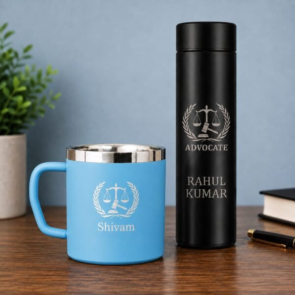 Customised Advocate Bottle with Mug