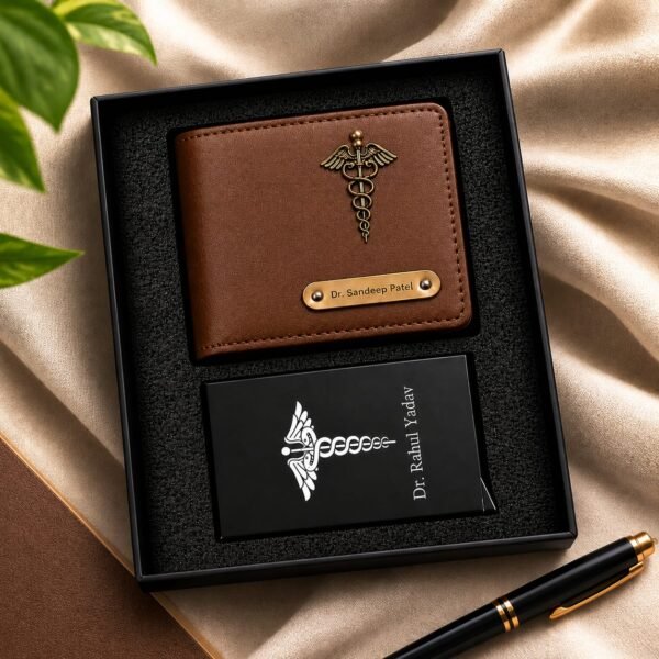 Customized Doctor Wallet & Card Organizer Combo