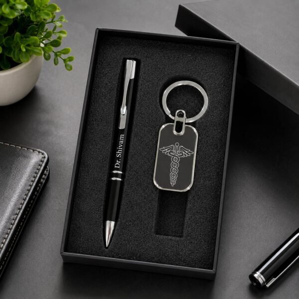 Customized Doctor’s Name Pen & Keychain