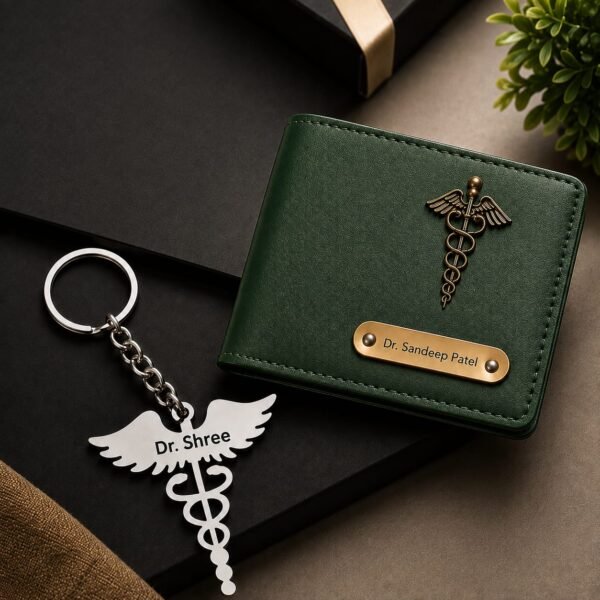 Doctor Wallet And Keychain Combo